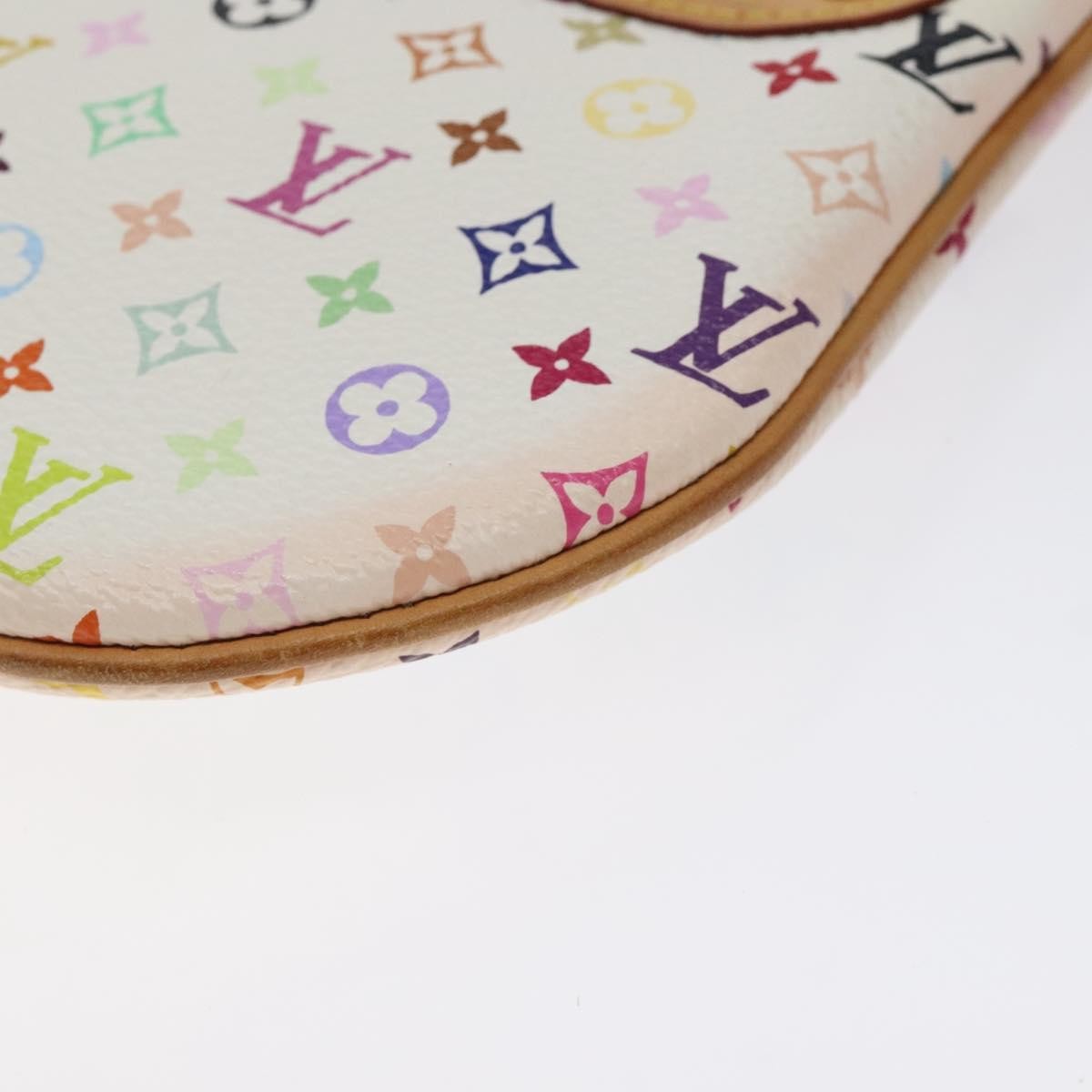 Louis Vuitton Pochette Gm Monogram Multicolor White Canvas Clutche & Pouche Bag