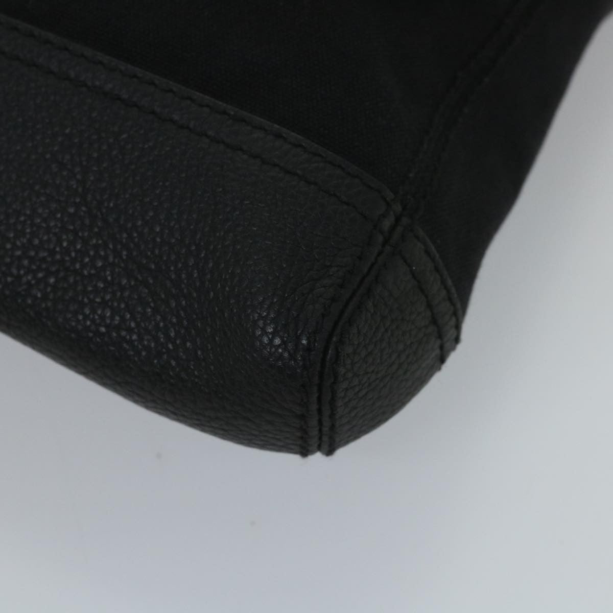 Balenciaga Vintage Pouch Leather Black Canvas Clutche & Pouche