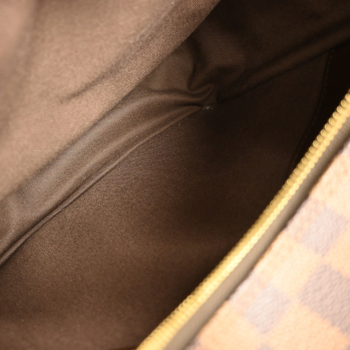 Louis Vuitton Naviglio Handbag Damier Brown Canvas Shoulder Bag