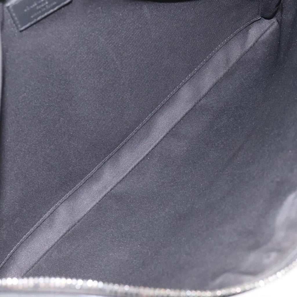 Louis Vuitton Discovery Pochette Monogram Shadow Leather Black Leather Bag