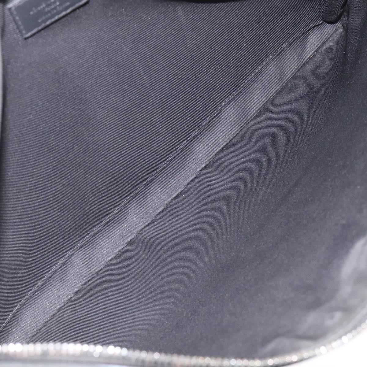 Louis Vuitton Discovery Pochette Monogram Shadow Leather Black Leather Bag