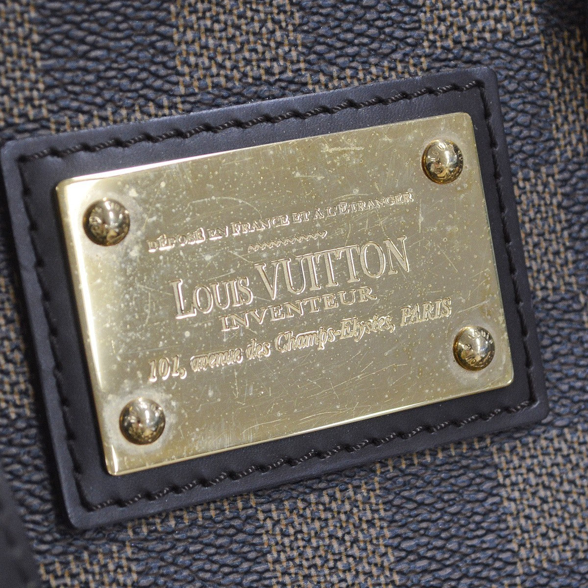 Louis Vuitton Hampstead Handbag Damier Brown Canvas Tote Bag