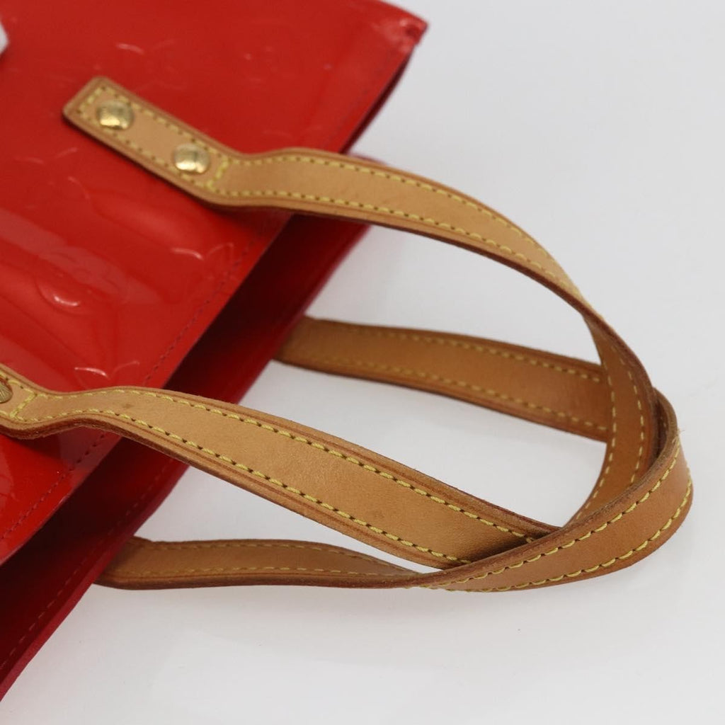Louis Vuitton Reade Handbag Monogram Vernis Red Patent_Leather Handbag