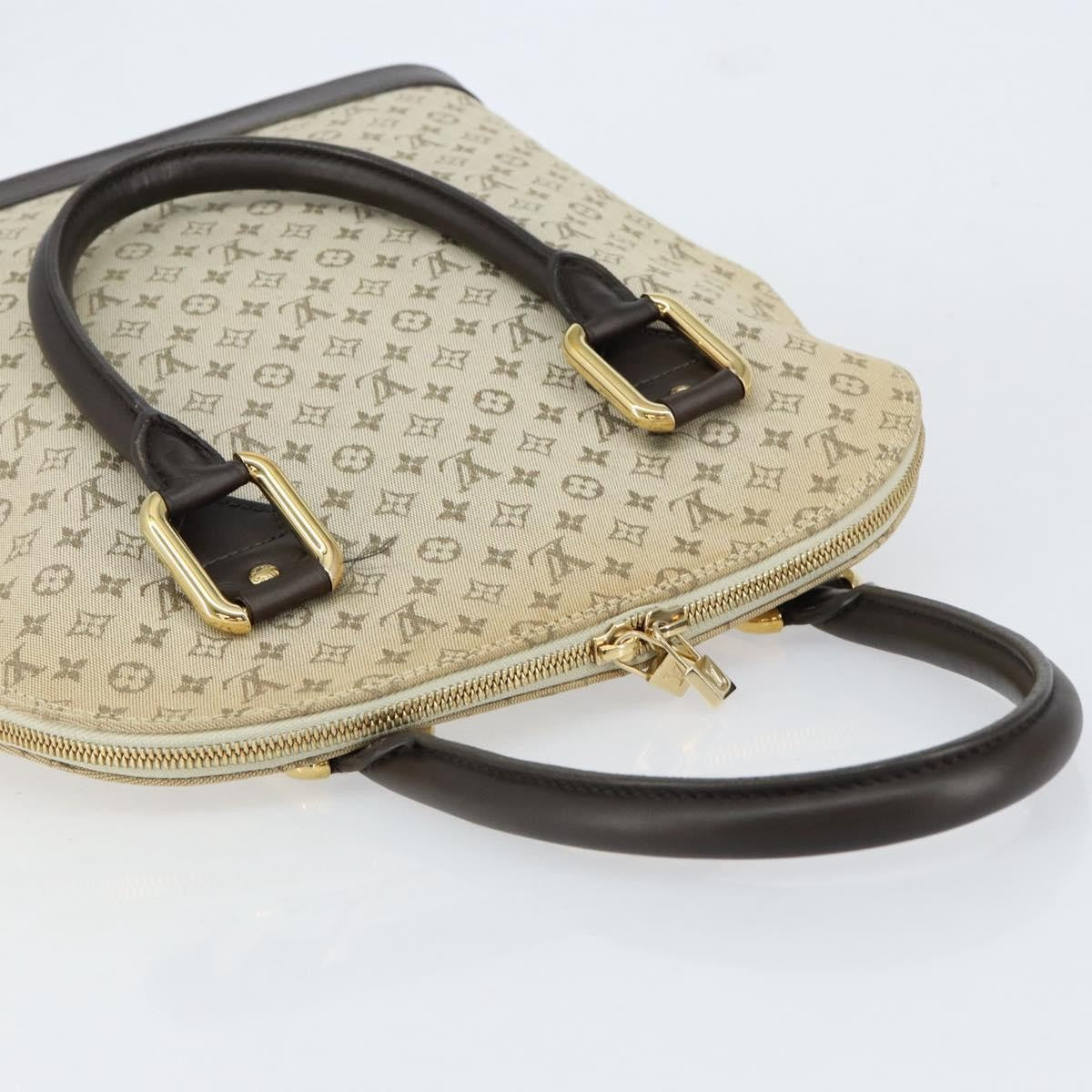 Louis Vuitton Alma Handbag Mini Lin Monogram Khaki Canvas Handbag
