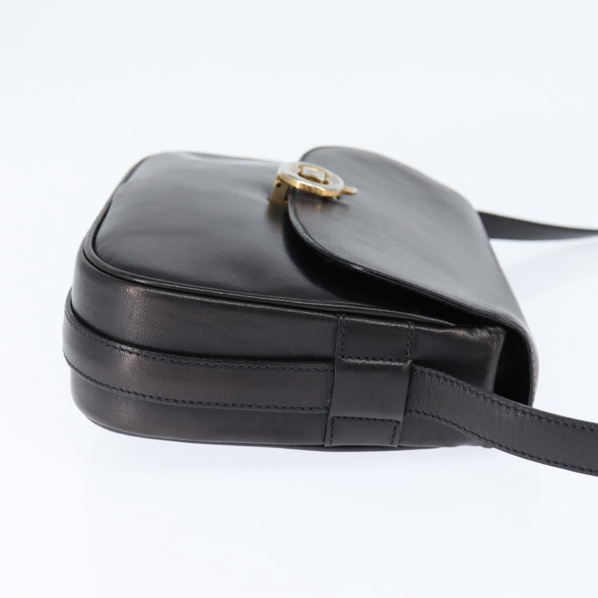 Celine Vintage Triomphe Shoulder Bag Leather Brown Leather Shoulder Bag Bag