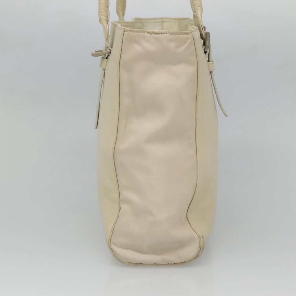 Prada Vintage Shoulder Bag Nylon And Leather White Leather Shoulder Bag Bag