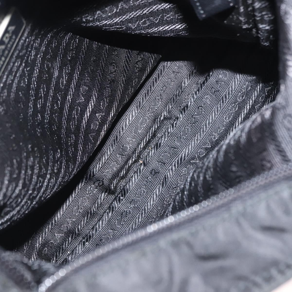 Prada Flat Messenger Bag Tessuto Black Nylon Shoulder Bag Bag