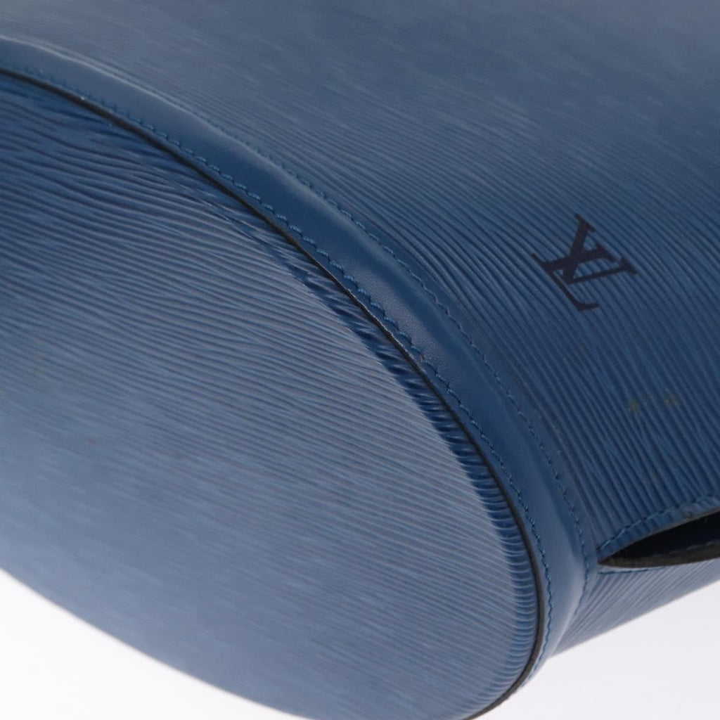 Louis Vuitton Saint Jacques Handbag Epi Leather Blue Leather Shoulder Bag