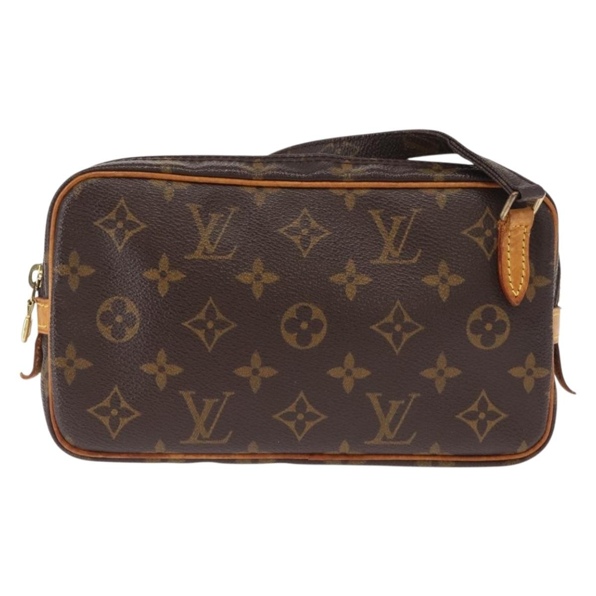 Louis Vuitton Pochette Marly Bandouliere Bag Monogram Canvas Brown Canvas Shoulder Bag