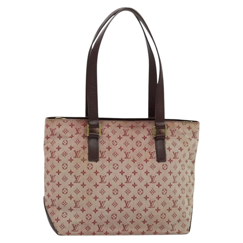 Louis Vuitton Cabas Piano Monogram Canvas Red Canvas Bag