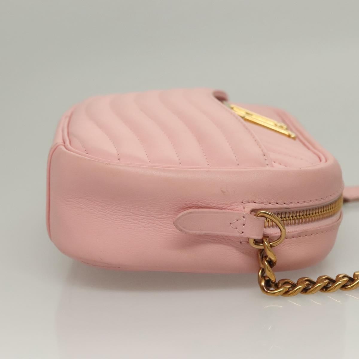 Louis Vuitton New Wave Camera Bag Quilted Leather Pink Leather Bag