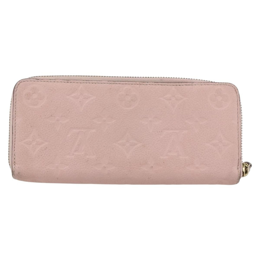 Louis Vuitton Clemence Wallet Monogram Empreinte Leather Pink Leather Wallets Accessory