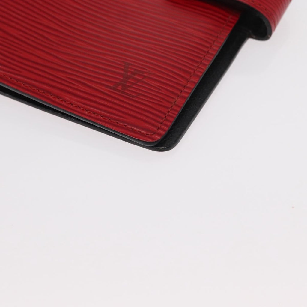 Louis Vuitton Agenda Cover Epi Leather Red Leather Wallets Accessory