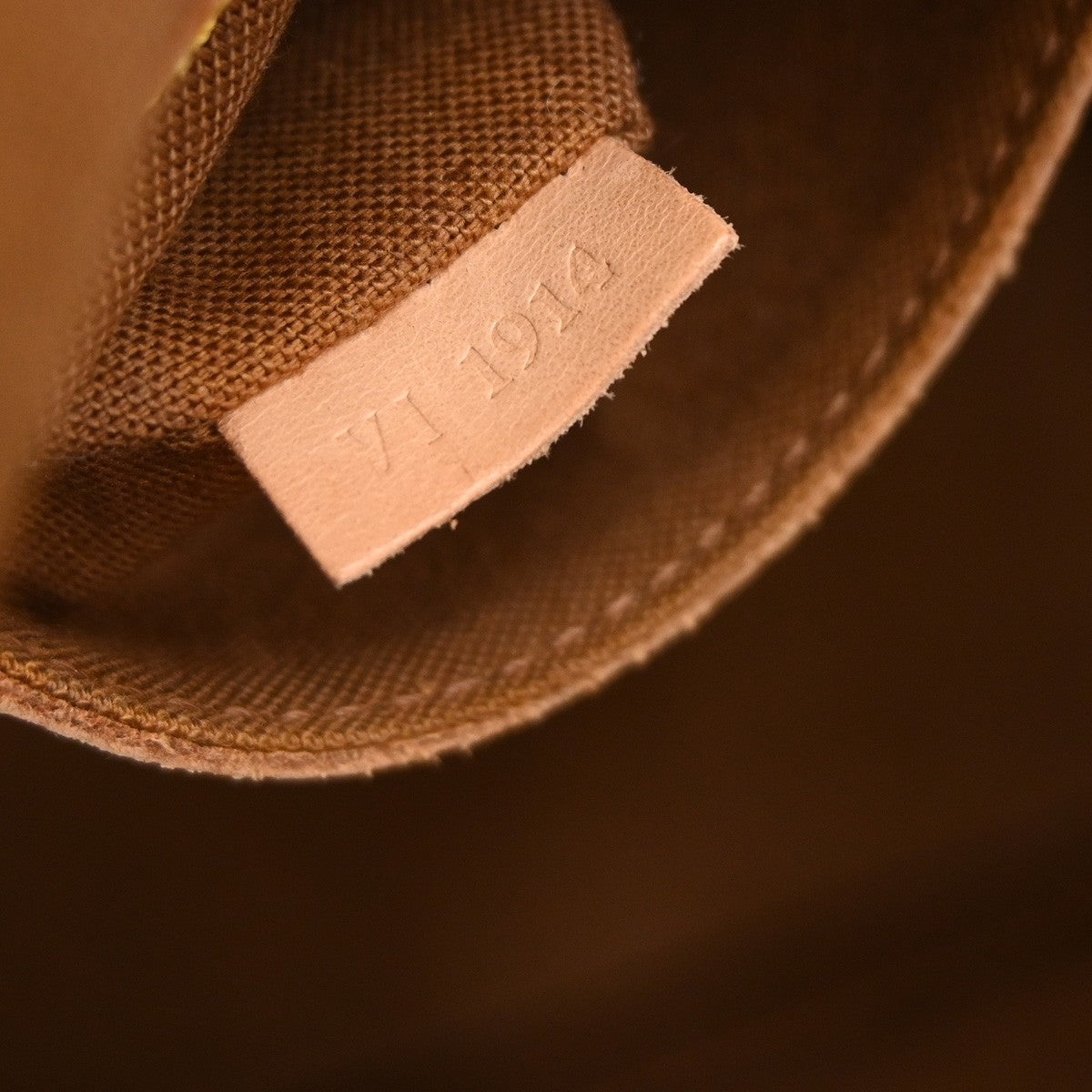 Louis Vuitton Alma Handbag Monogram Canvas Brown Canvas Handbag