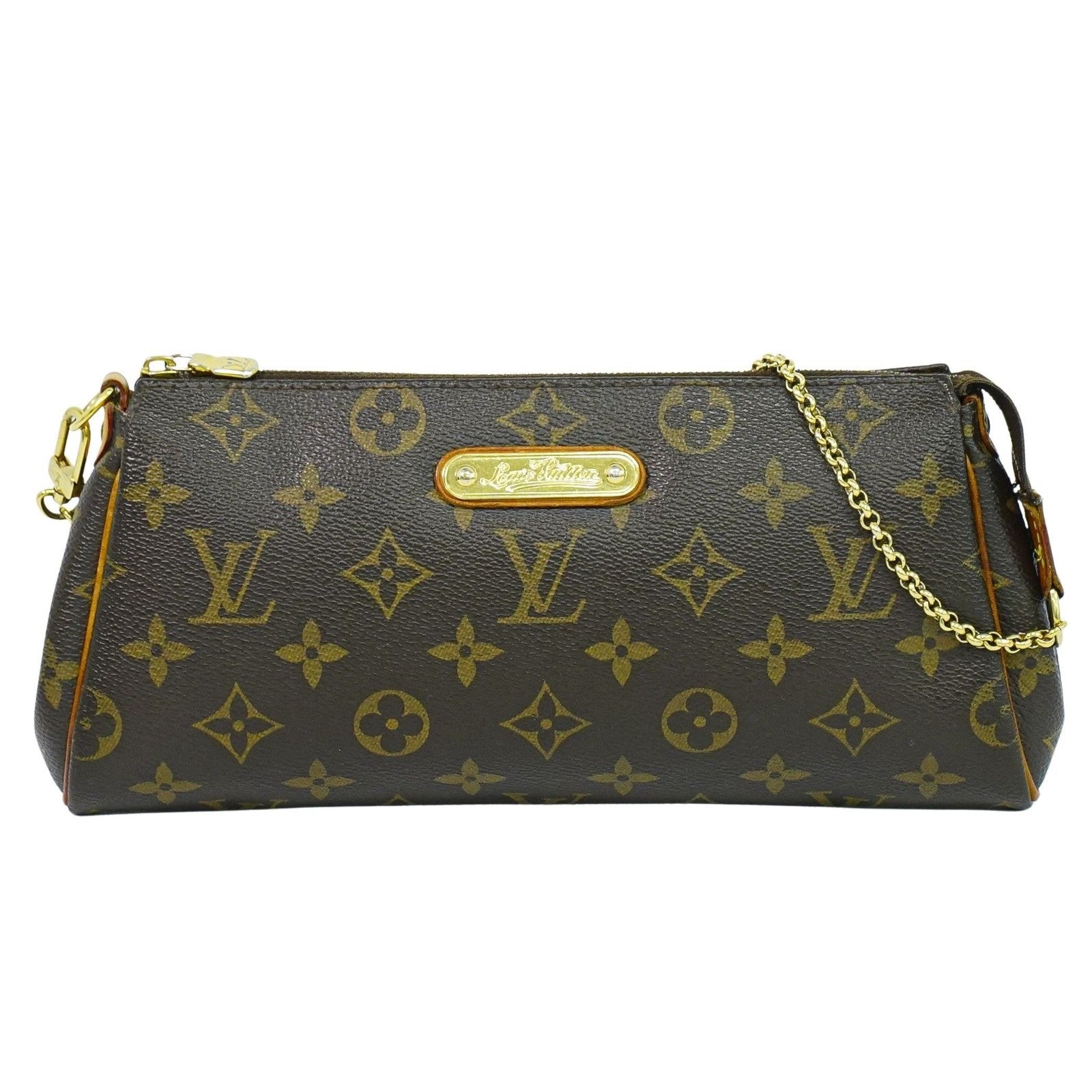 Louis Vuitton Eva Handbag Monogram Canvas Brown Canvas Clutche & Pouche Bag