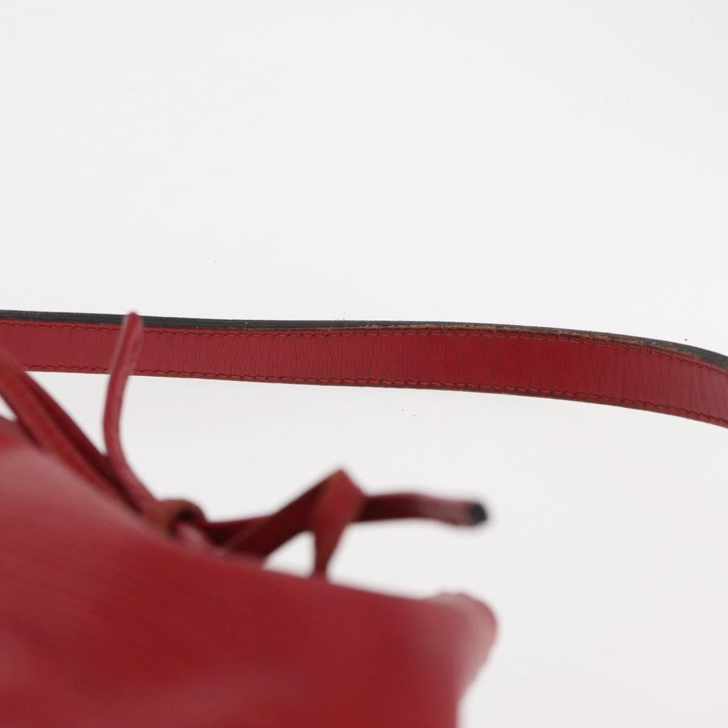 Louis Vuitton Petit Noe Handbag Epi Leather Red Leather Shoulder Bag