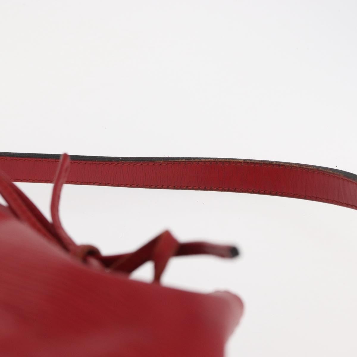 Louis Vuitton Petit Noe Handbag Epi Leather Red Leather Shoulder Bag