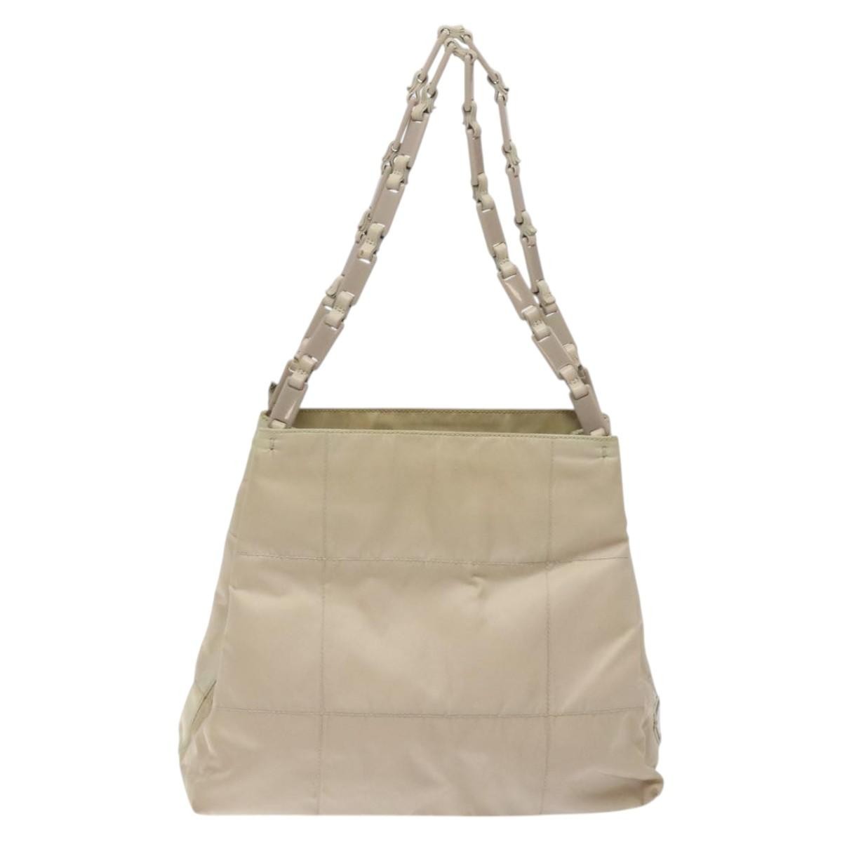 Prada Vintage Tote Tessuto Beige Nylon Tote Bag Bag