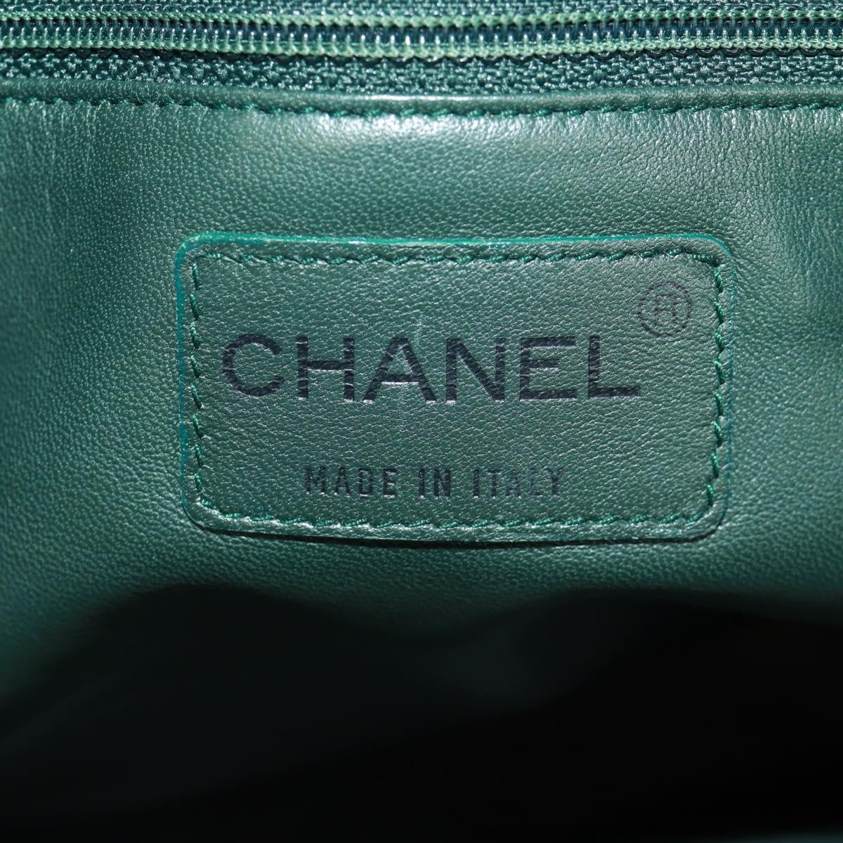 Chanel Chain Tote Lapin Fur Green Fur Tote Bag Bag