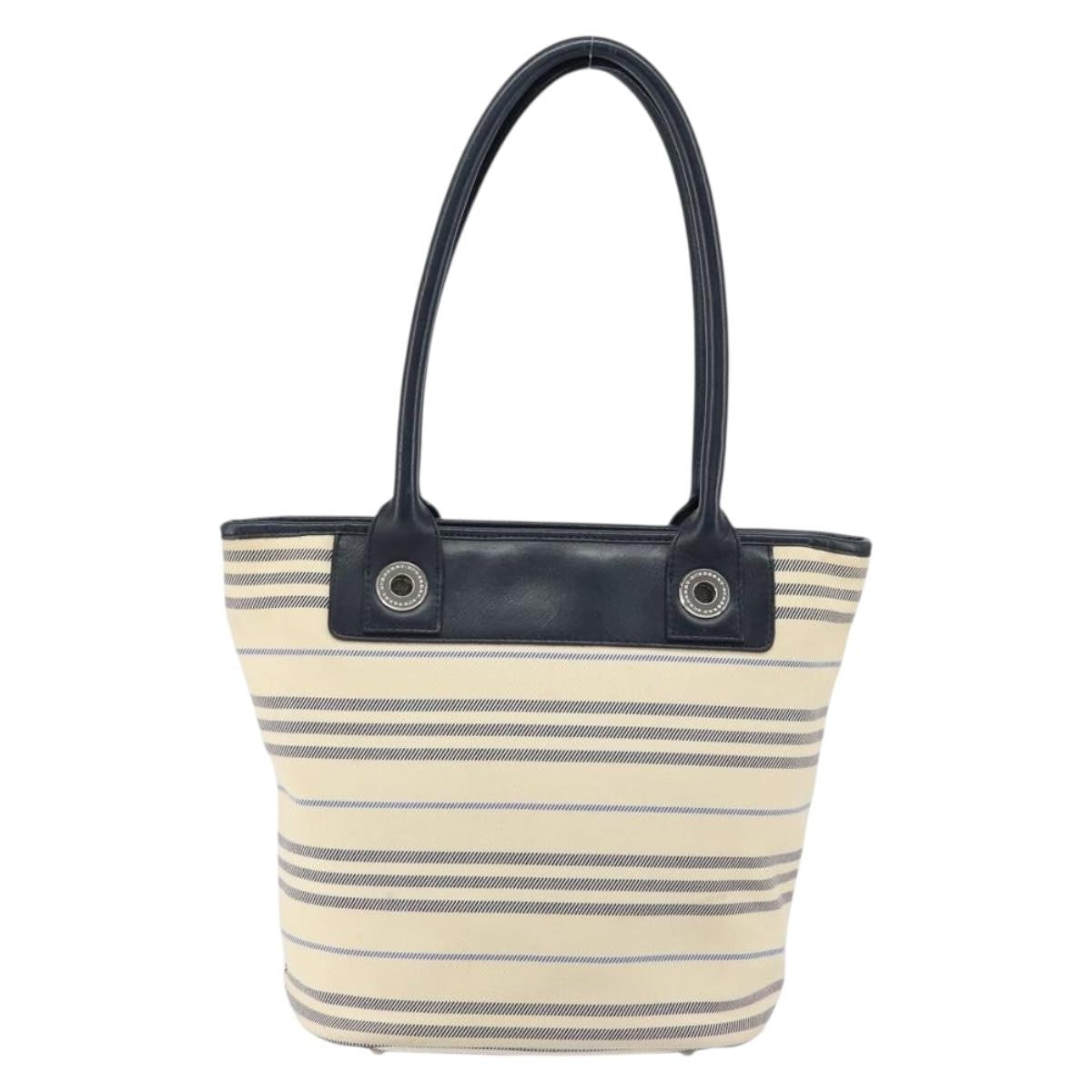 Burberry Vintage Tote Bag Canvas Beige Canvas Tote Bag