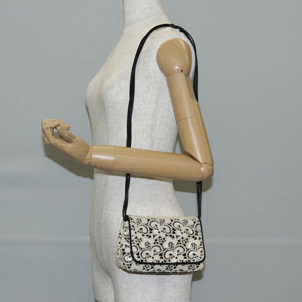 Chanel Floral Cc Flap Bag Leather White Leather Shoulder Bag Bag