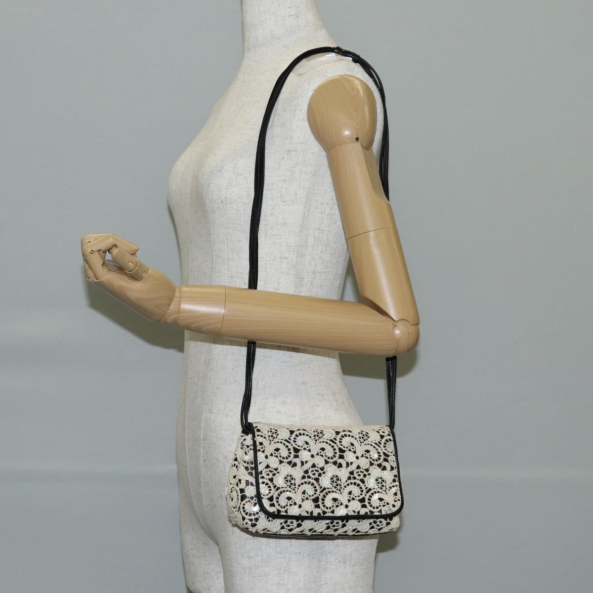 Chanel Floral Cc Flap Bag Leather White Leather Shoulder Bag Bag