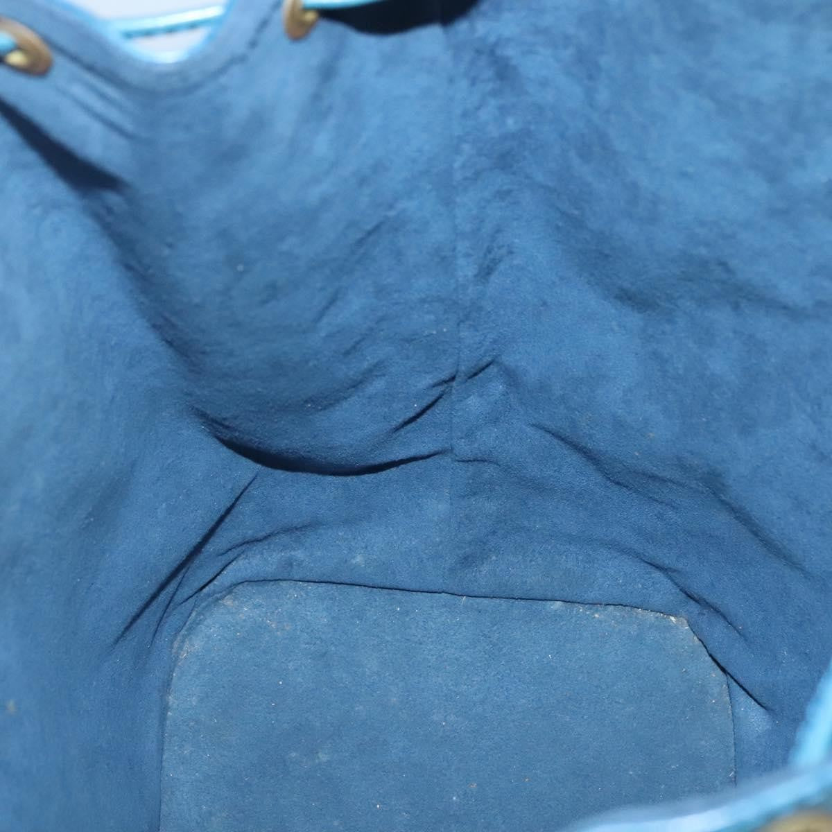 Louis Vuitton Noe Handbag Epi Leather Blue Leather Bag
