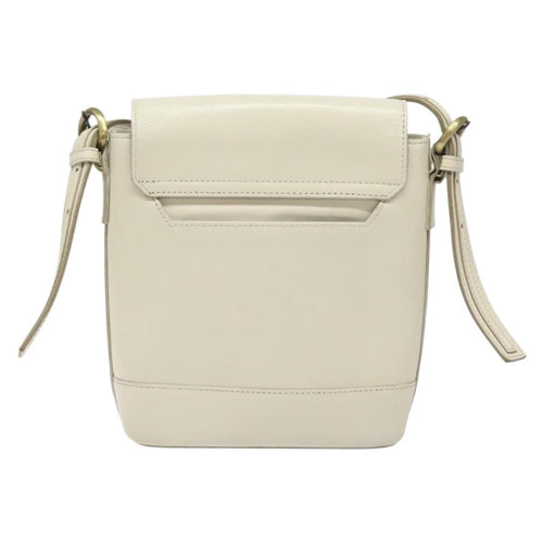 Burberry Flap Shoulder Bag Leather White Leather Shoulder Bag