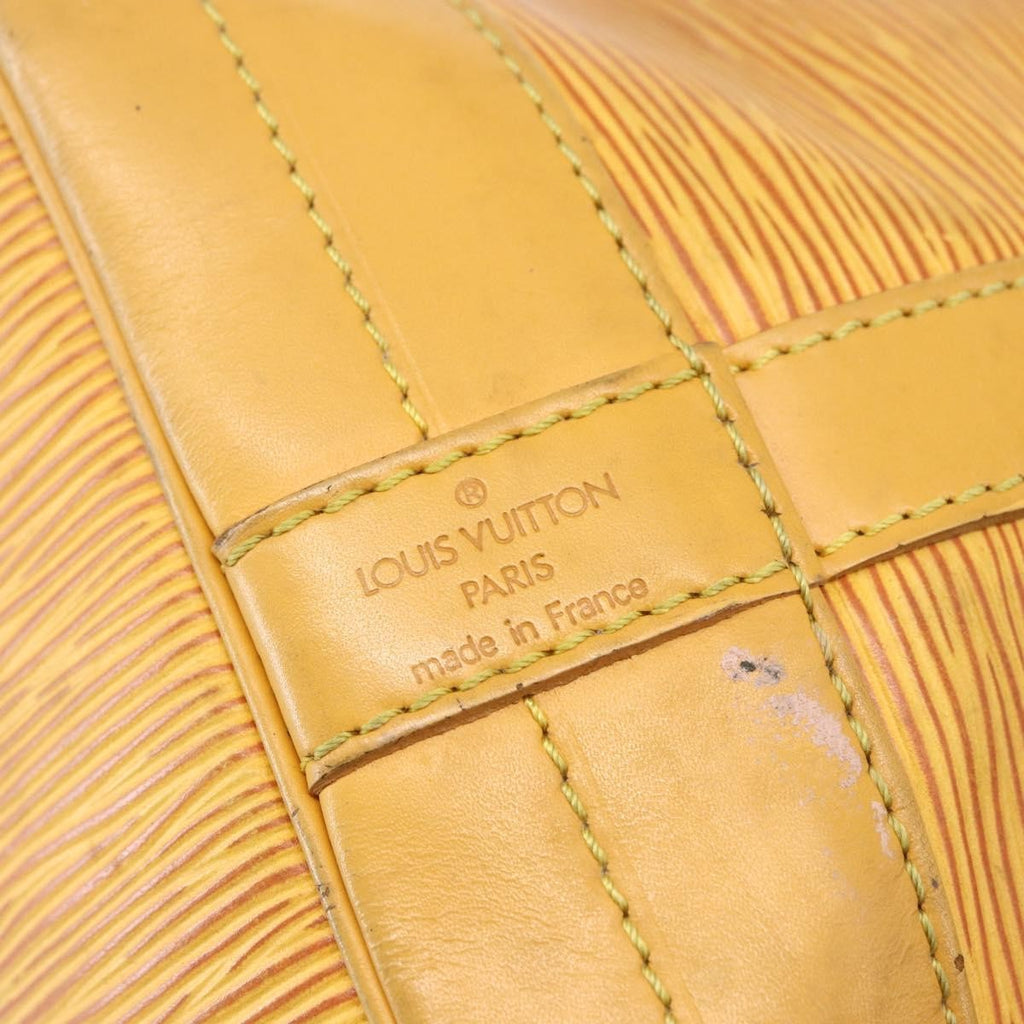 Louis Vuitton Petit Noe Nm Handbag Epi Leather Yellow Leather Shoulder Bag