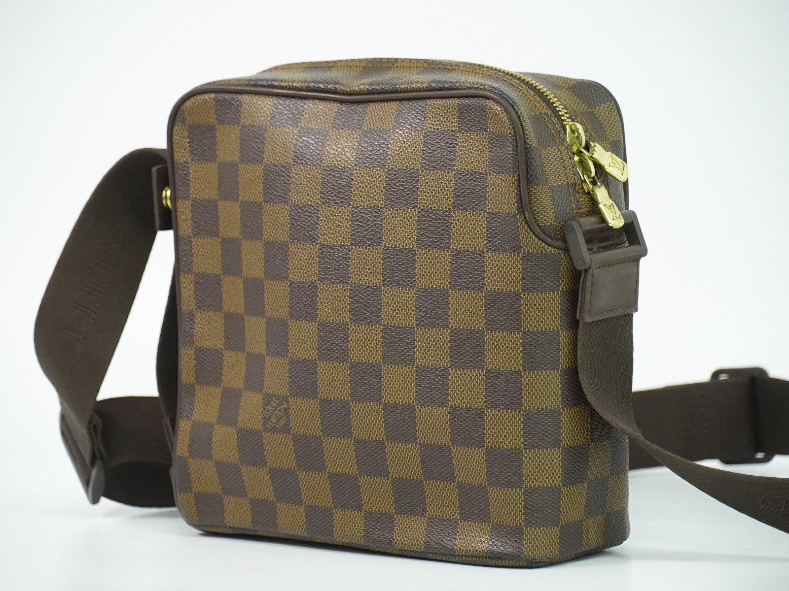 Louis Vuitton Olav Handbag Damier Brown Canvas Shoulder Bag