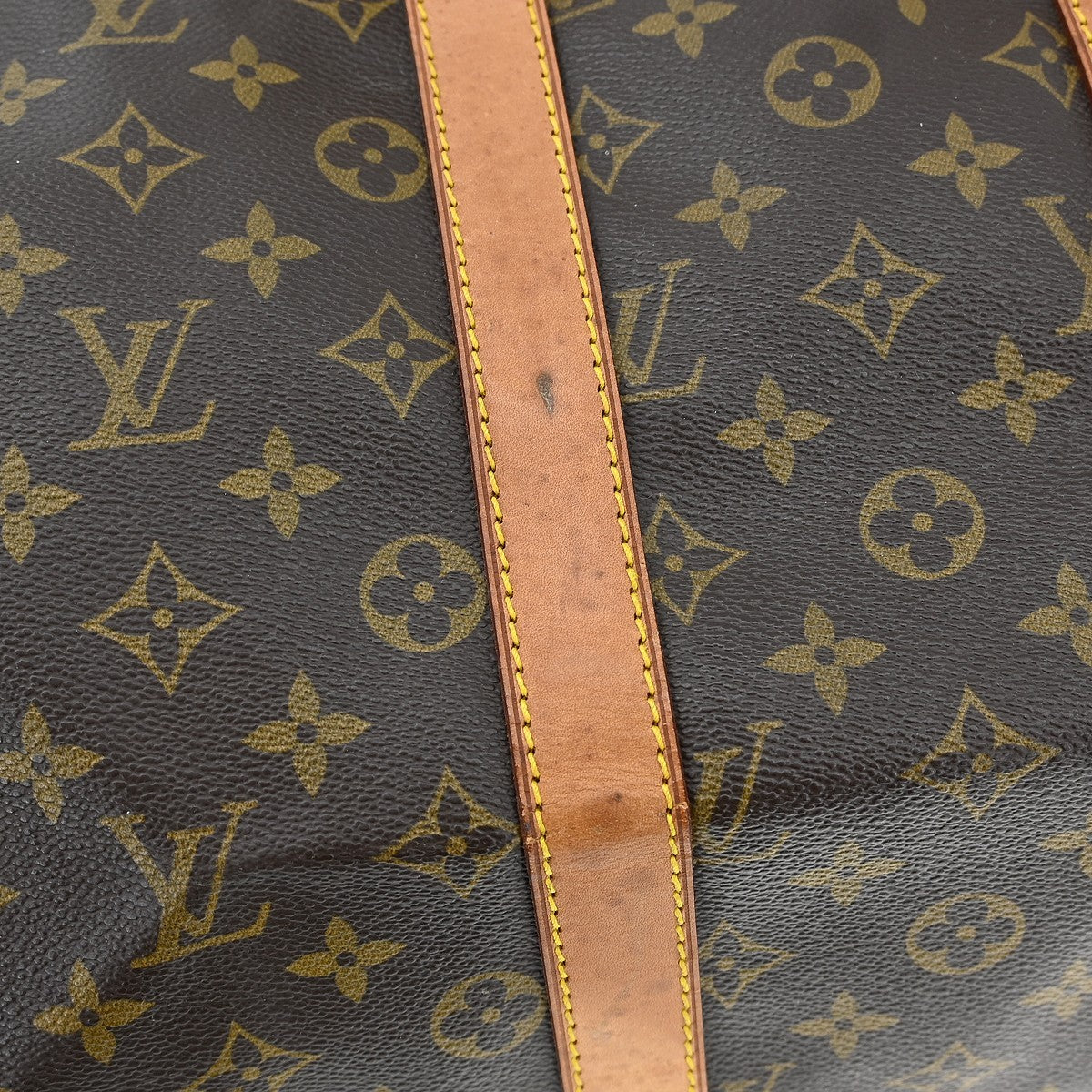Louis Vuitton Keepall Bag Monogram Canvas Brown Canvas Travel Bag