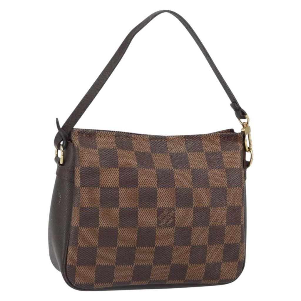 Louis Vuitton Trousse Make Up Bag Damier Canvas Brown Canvas Clutche & Pouche Bag