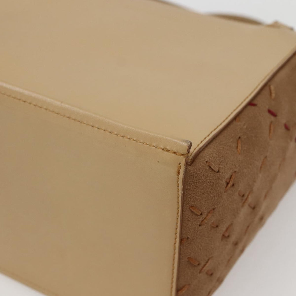 Burberry Vintage Handbag Leather Beige Leather Handbag