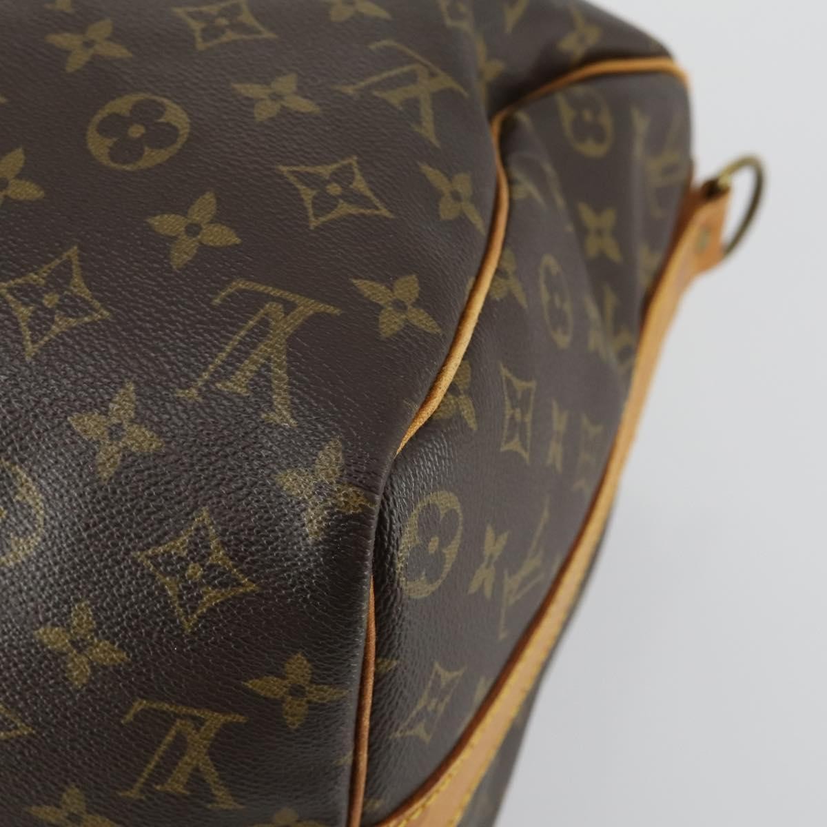 Louis Vuitton Keepall Bandouliere Bag Monogram Canvas Brown Canvas Travel Bag