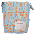 Fendi Logo Zucca Shoulder Bag Zucca Blue Canvas Shoulder Bag Bag