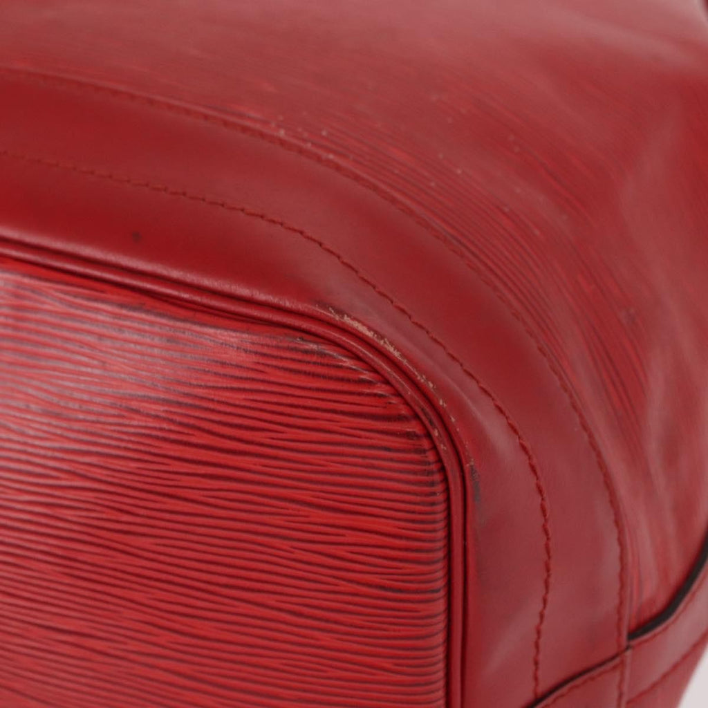 Louis Vuitton Noe Handbag Epi Leather Red Leather Shoulder Bag