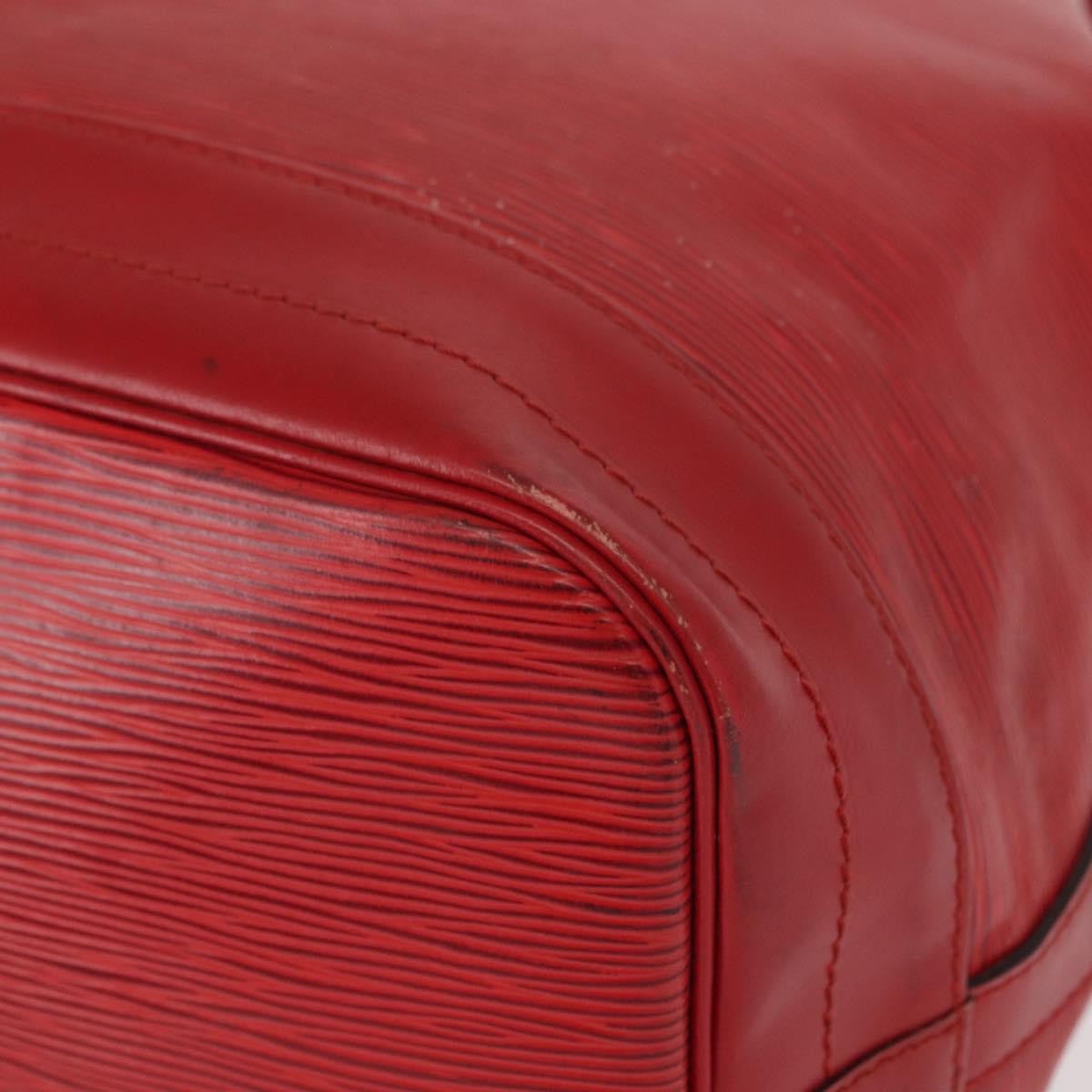 Louis Vuitton Noe Handbag Epi Leather Red Leather Shoulder Bag