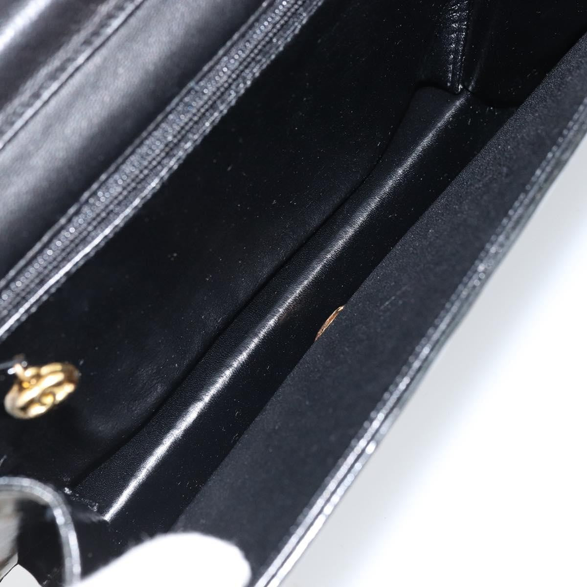 Chanel Wallet On Chain Quilted Patent Black Patent_Leather Shoulder Bag Bag