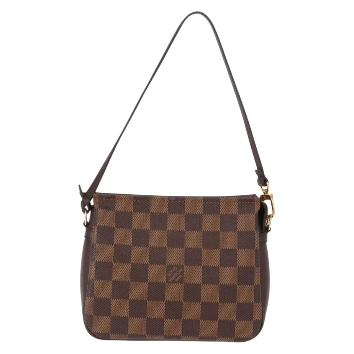 Louis Vuitton Trousse Make Up Bag Damier Canvas Brown Canvas Clutche & Pouche Bag