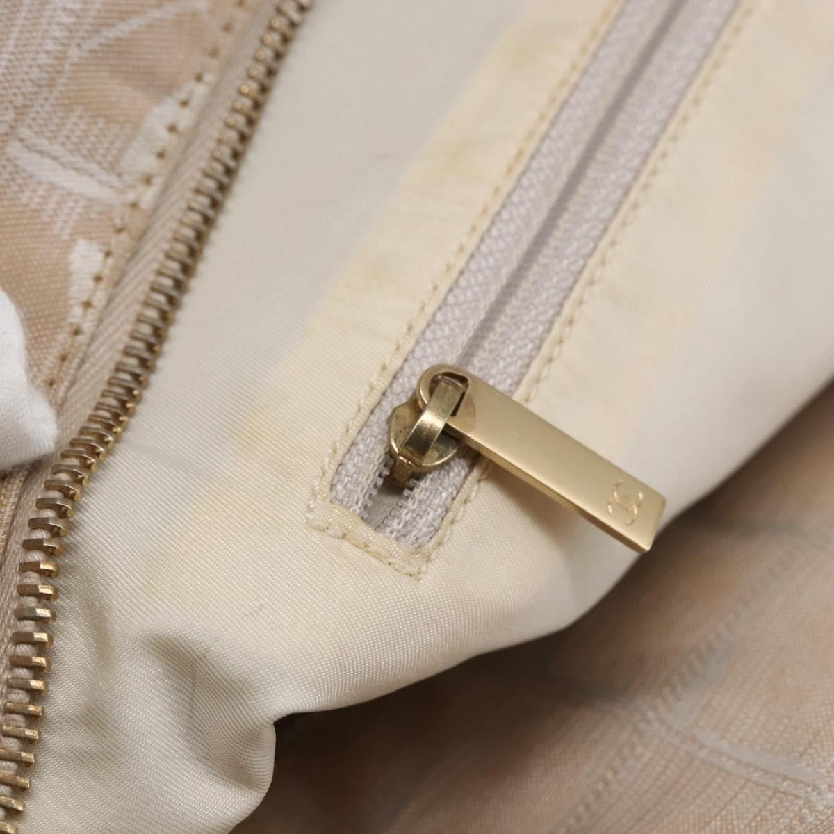 Chanel Travel Line Tote Nylon Beige Nylon Tote Bag Bag
