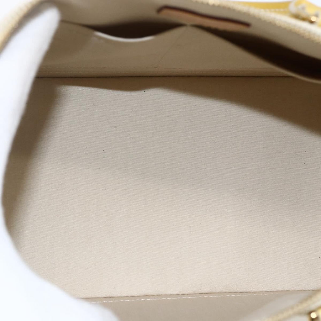 Louis Vuitton Alma Handbag Monogram Vernis Beige Patent_Leather Handbag