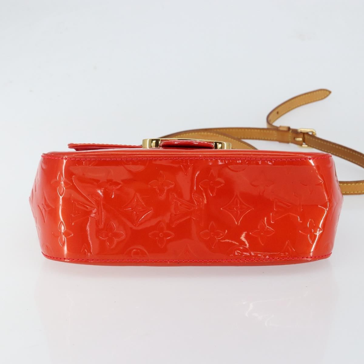 Louis Vuitton Bellflower Handbag Monogram Vernis Red Patent_Leather Shoulder Bag