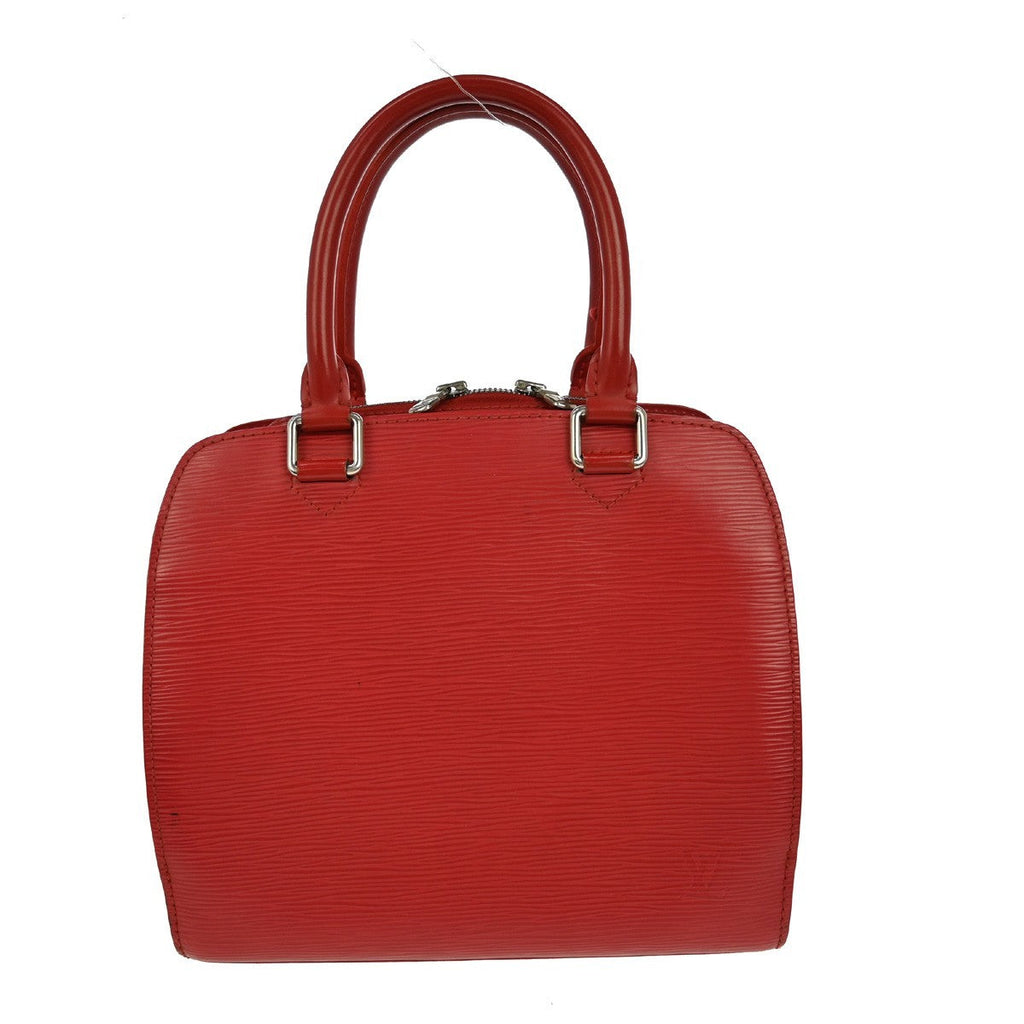 Louis Vuitton Pont Neuf Handbag Epi Leather Red Leather Handbag