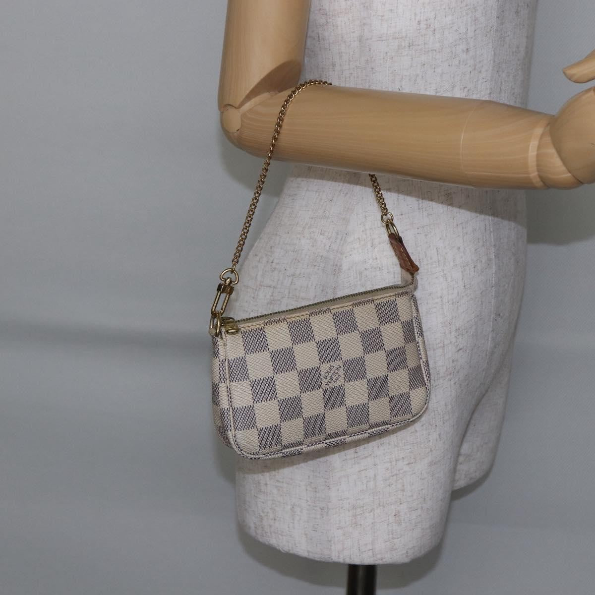 Louis Vuitton Pochette Accessoires Damier White Canvas Bag