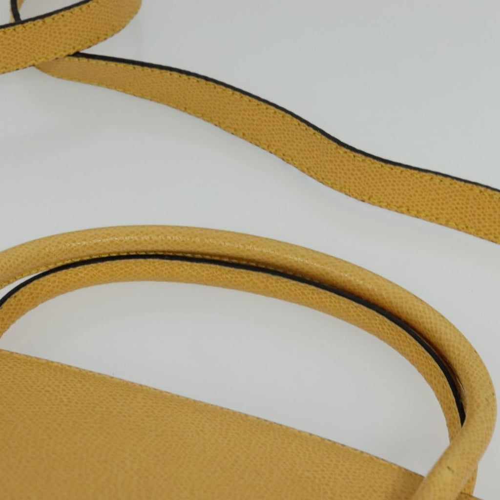 Celine Handbag Leather Yellow Leather Handbag