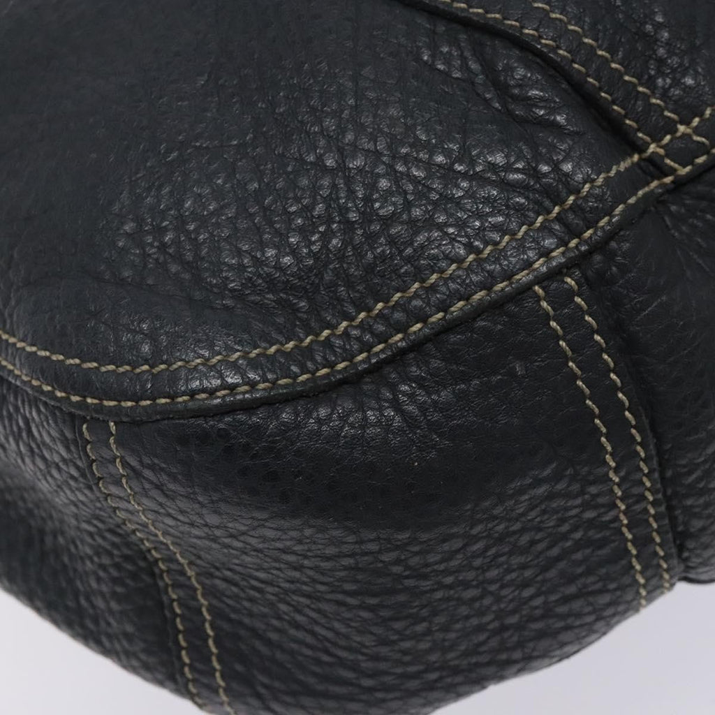 Prada Vintage Shoulder Bag Leather Navy Leather Shoulder Bag Bag