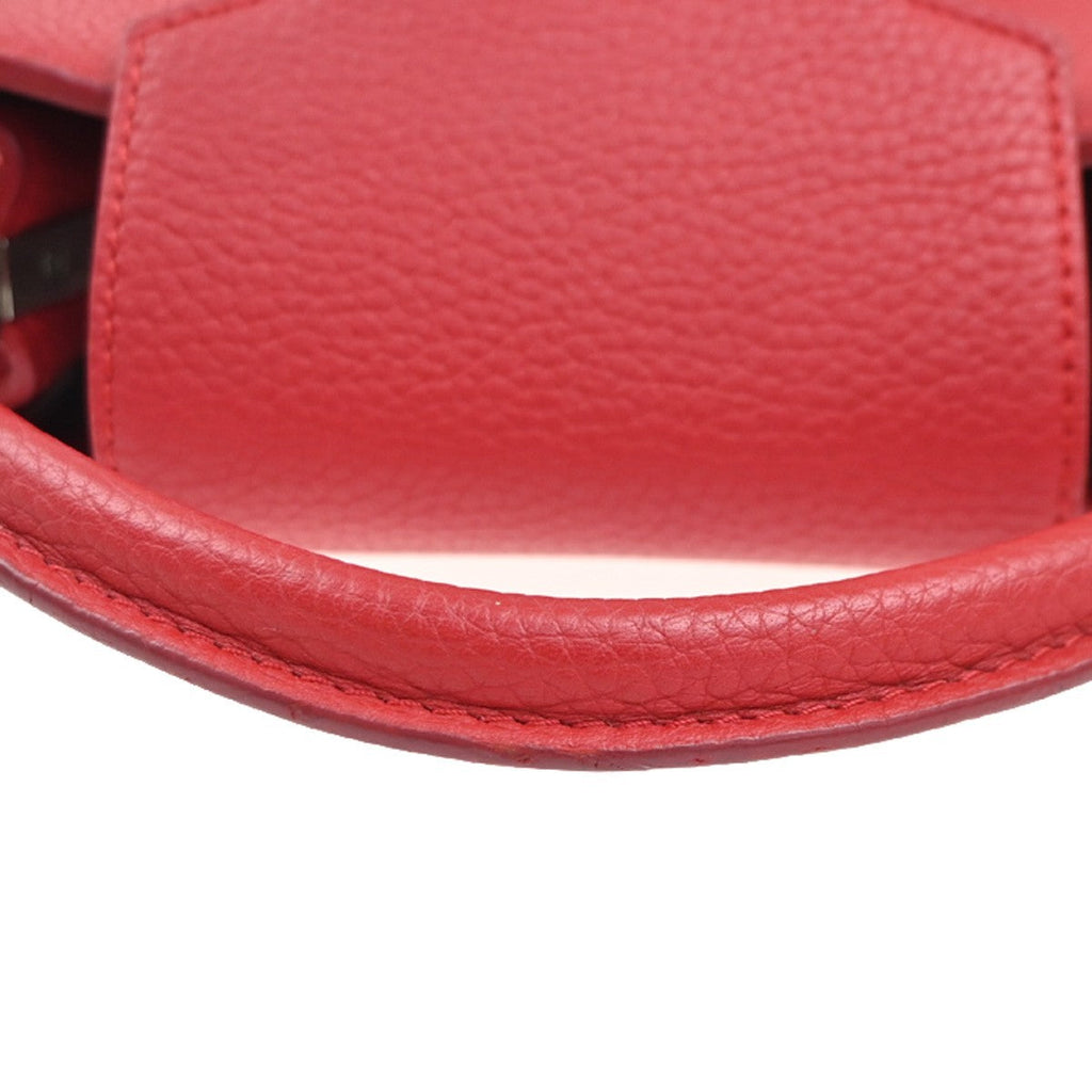 Louis Vuitton Capucines Bag Leather Red Leather Handbag