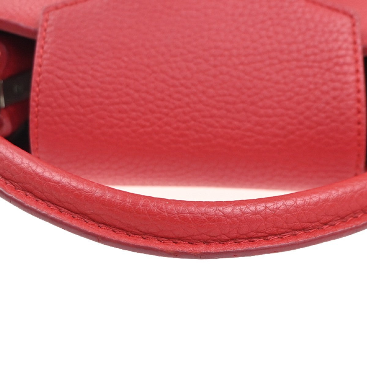Louis Vuitton Capucines Bag Leather Red Leather Handbag