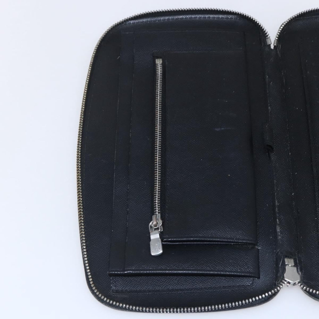 Louis Vuitton Organizer De Voyage Travel Wallet Leather Black Leather Wallets Accessory