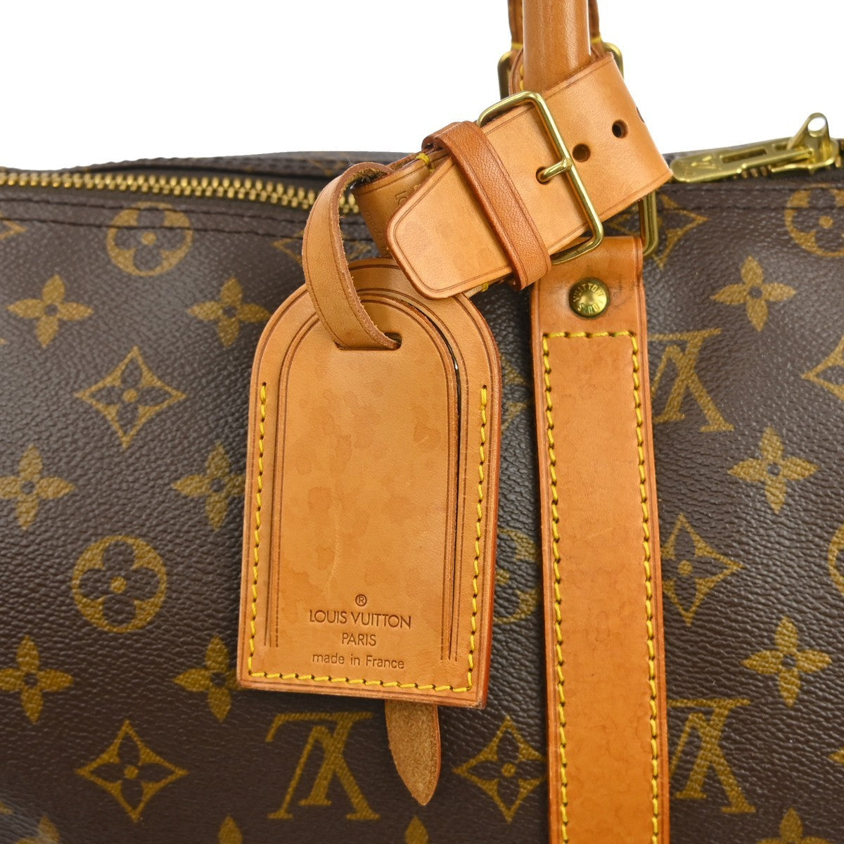 Louis Vuitton Keepall Bag Monogram Canvas Brown Canvas Travel Bag